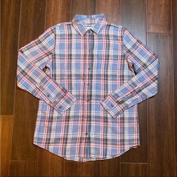 Marine Layer Ladies Plaid Shirt - Picture 1 of 5